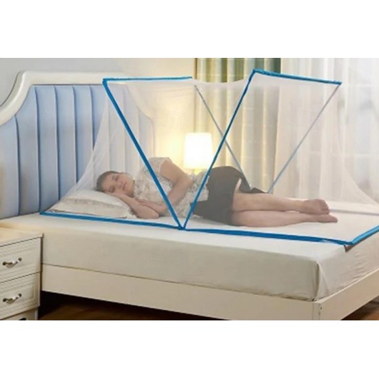  Kουνουπιέρα για μονό Κρεβάτι 190cmx100cm γαλάζια