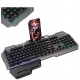 Gaming Πληκτρολόγιο με RGB φωτισμό (Αγγλικό US) AOAS M-1000 Μαύρο