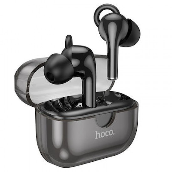 Bluetooth Handsfree Ακουστικά In-ear με Θήκη Φόρτισης Hoco EW22 Μαύρα