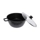 Κατσαρόλα 17ltr / 28.5x16cm Αλουμινίου με Κεραμική Αντικολλητική Επίστρωση Honhey Μαύρη