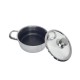 Κατσαρόλα Ανοξείδωτη 3.8ltr/22cm - Πάτος 19.5cm με Αντιχαρακτική Επίστρωση Kissing the Kitchen 22.7x10.5x28cm