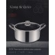 Κατσαρόλα Ανοξείδωτη 3.8ltr/22cm - Πάτος 19.5cm με Αντιχαρακτική Επίστρωση Kissing the Kitchen 22.7x10.5x28cm
