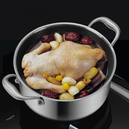 Κατσαρόλα Ανοξείδωτη 13.3ltr/32cm - Πάτος 30cm με Αντικολλητική Επίστρωση Kissing the Kitchen 32.5x16x34.5cm