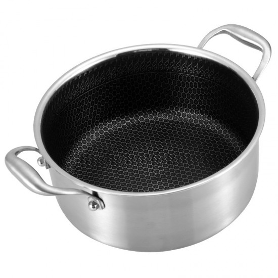 Κατσαρόλα Ανοξείδωτη 7ltr/26cm - Πάτος 23.5cm με Αντιχαρακτική Επίστρωση Kissing the Kitchen 25.7x13.5x30.5cm