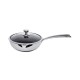 Τηγάνι Wok II Stainless 24cm -15.5cm Πάτος με Χερούλι Ανοξείδωτο με Αντιχαρακτική Επίστρωση Kissing the Kitchen