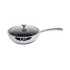 Τηγάνι Wok II Stainless 28cm - Πάτος 19cm με Χερούλι Ανοξείδωτο με Αντιχαρακτική Επίστρωση Kissing the Kitchen