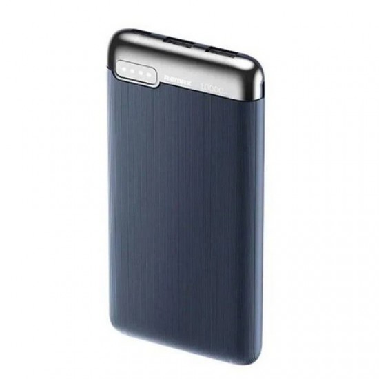 Remax RPP-625 Power Bank 10000mAh 15W με 2 Θύρες USB-A και Θύρα USB-C Power Delivery Μπλε
