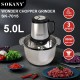 SOKANY 1500 W Electric Kitchen Chopper with 6.5 L Stainless Steel Bowl, Multi Chopper with 3 Speed Levels, Meat Grinder with 4 Blades for Meat, Onions, Fruit, Vegetables