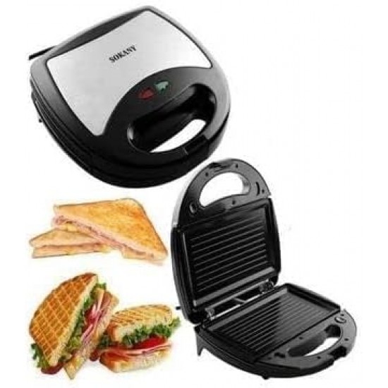 Τοστιέρα για 2 Τοστ 750W Sokany KJ-118 Inox