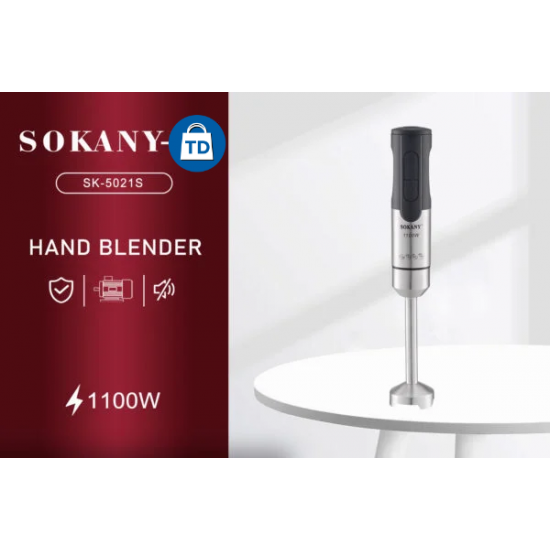 Ραβδομπλέντερ με Ανοξείδωτη Ράβδο 1100W Sokany SM-5021S Μαύρο
