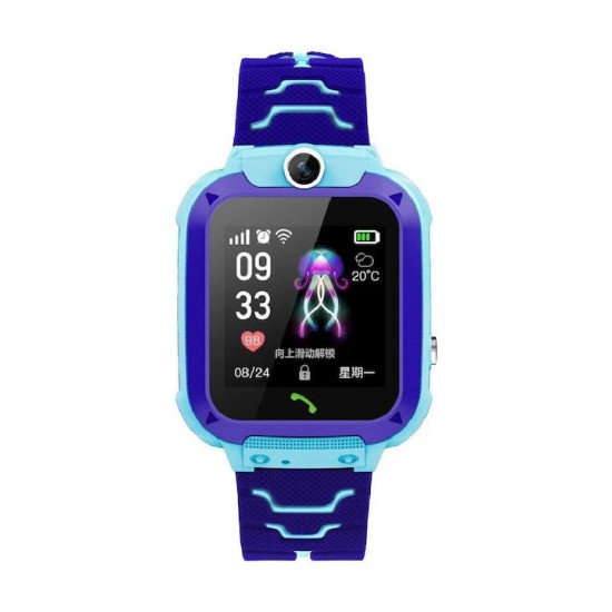 Smart Watch GPS Παιδικό έξυπνο ρολόι Kids 2182 Γαλάζιο Μπλε