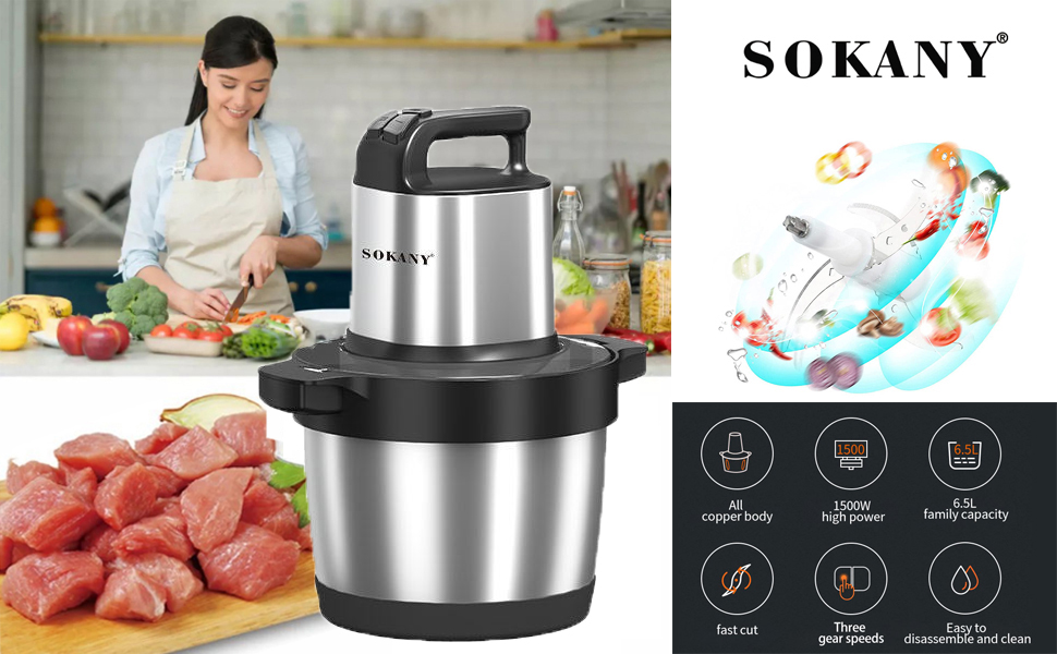 SOKANY-1500-W-Electric-Kitchen-Chopper-with-65-L-Stainless-Steel-Bowl-Multi-Chop